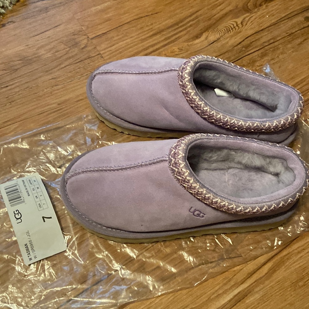 Ugg Tasman slipper.  Light purple. Brand new